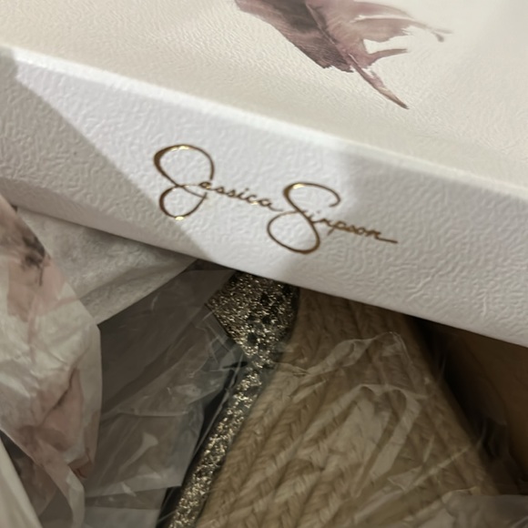 NEW in box Jessica Simpson Snake Sparkle Print Platform - Picture 2 of 6